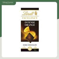 Chocolate dạng thanh, hạnh nhân, vị cam, không có nhân Lindt Exellence 100g