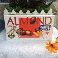 Chocolate Meiji hạnh nhân của Nhật