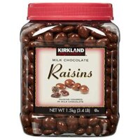 Chocolate sữa bọc nho khô KIRKLAND Milk Chocolate 1,5Kg Mỹ