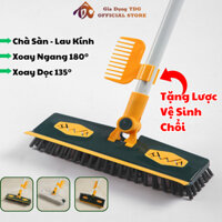 Chổi Chà Sàn Nhà Vệ Sinh Đa Năng Xoáy 315 Độ Cây Cọ Nhà Tắm Chổi Quét Nhà Gạt Nước Lau Kính Thông Minh Tặng Kèm Lược