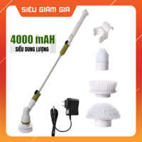 Chổi Cọ Điện Nhà Vệ Sinh Không Dây Đa Năng, Cọ Bồn Cầu Toilet Nhà Bếp, Pin 4000mAh - Hàng Nhập Khẩu - BẢN CAO CẤP