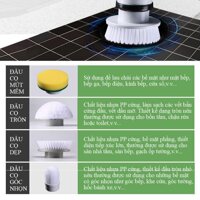 Chổi Cọ Nhà Vệ Sinh Bồn Cầu Toilet Không Dây Đa Năng SENNAI Pin 4000mAh - Hàng Chính Hãng - 4 đầu cọ thay thế