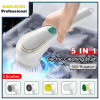 Chổi Cọ Nhà Vệ Sinh Bồn Cầu Toilet Không Dây Đa Năng, Bàn Chải Vệ Sinh 5 Đầu Sạc Usb Tiện Lợi