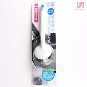 Chổi cọ rửa xoong nồi búi thép tháo rời KM-1301