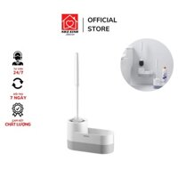 Chổi Cọ Vệ Sinh OENEN Kèm Kệ Để Chổi Cọ Rửa Toilet Thông Minh (Tặng Miếng Dán Dự Phòng )
