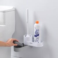 Chổi Cọ Vệ Sinh OENEN Kèm Kệ Để Chổi Cọ Rửa Toilet Thông Minh Tặng Miếng Dán Dự Phòng