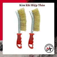 Chổi đánh rỉ sắt bàn chải đồng cán đỏ sét cầm tay loại đẹp CDR-CD