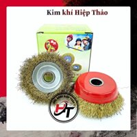 Chổi đánh rỉ sắt chén cước bát rỉ sét lắp máy mài cầm tay CDR-BAT