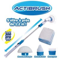 CHỔI ĐIỆN CỌ RỬA ĐA NĂNG SPIN 3 đầu cao cấp