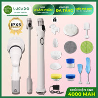 Chổi Điện Không Dây Đa Năng, Pin 4000 mAh JESOPB -Cọ Rửa Vệ Sinh Nhà Tắm, Nhà Bếp