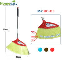Chổi Đót Homeeasy HO-113 - Ống Inox 25mm Dày, Sợi Chổi Nhựa Nhập Khẩu, Tay Cầm Mút Xốp