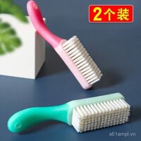 Chổi giày lông mềm, chổi giày gia đình không gây hư hại, dụng cụ làm sạch giày, chổi rửa giày nhựa tay cầm ngắn, chổi giặt đa chức năng