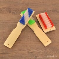 Chổi giày tre tự nhiên tay cầm dài chổi lông cứng chổi làm sạch giày chổi đa chức năng gia đình chổi giặt chổi bàn