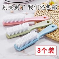 Chổi làm sạch giày không gây hư hại, chổi hai đầu lông cứng, chổi giày lông mềm, chổi giặt đa chức năng, chổi giày gia đình tay cầm dài