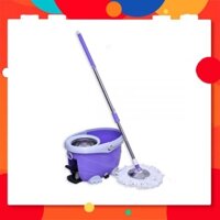 Chổi lau nhà 360 độ Easy Mop Song Anh.Cây lau nhà 360 độ 3 chức năng, lồng inox, có chân đạp núm giặt và van xả