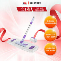 Chổi Lau Nhà Công Nghiệp, cây lau nhà cỡ lớn lau khô, nhanh sạch chất liệu inox cao cấp xoay 360 độ