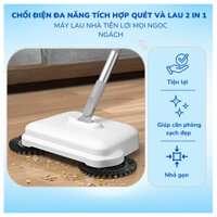 Chổi Lau Nhà Điện Đa Năng 2in1 Cầm Tay – Quét Nhà, Lau Nhà Tiện Lợi, Làm Sạch Mọi Ngóc Ngách