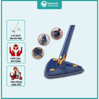 Chổi lau nhà hàng loại 1 - Cây lau kính, lau trần nhà,lau tường đa năng tự vắt xoay 360 độ
