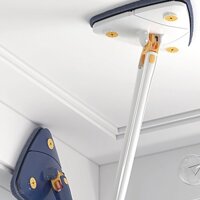 Chổi Lau Nhà Tam Giác Đa Năng Tự Vắt Xoay 360 Độ - Cây Chổi Lau Sàn Nhà - Trần Nhà - Lau Kính Thông Minh tiện lợi