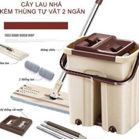 Chổi Lau Nhà Xoay 360 Gạt Nước Có Thùng
