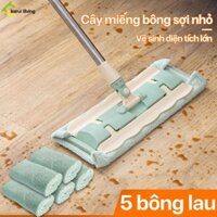Chổi lau sàn đầu xoay 360 độ DION, cây lau nhà, chổi lau với bông lau sợi nhỏ thấm hút lau sạch