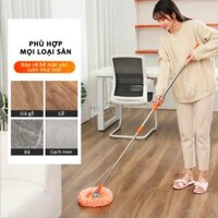 Chổi Lau Sàn, Lau Trần Nhà Bằng Bông Mềm Cán Nhôm Có Thể Kéo Dài Đến 180cm