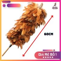Chổi lông gà lớn cây quét bụi tủ bàn ghế phất trần