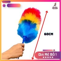 Chổi lông gà lớn dây Nylon cây quét bụi tủ bàn ghế phất trần