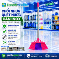 Chổi Nhựa Quét Nước Cán Inox – Cây Quét Nước Sàn Nhà