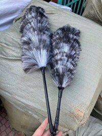 Chổi phất trần lông đen trắng