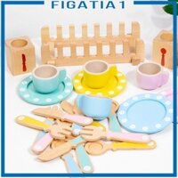 Chơi Phụ Kiện Nhà Bếp Đĩa Chơi Bằng Gỗ Bộ Dao Kéo Ăn Tối Và Phối Hợp Mắt Bộ Đồ Ăn Cho Trẻ Mầm Non Trẻ Em 3-5