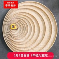 Chổi quét bụi tròn bằng tre trắng, sản phẩm tre, trang trí trần nhà nhà hàng, treo tường, chổi quét bụi tre, giỏ tre phẳng hình tròn