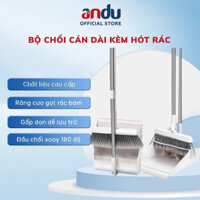 Chổi Quét Nhà Thông Minh Kèm Hót Rác Cán Dài, Chổi Kèm Hót Rác Xoay 180 Độ Tiện Dụng