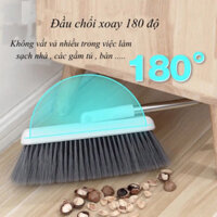 Chổi quét nhà thông minh 2in1kèm hót rác cán dài giúp phân loại tiện dụng, có thể xoay 360 độ chất liệu nhựa cao cấp