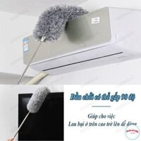 Chổi quét trần nhà cán inox dài 2.8 mét đầu chổi bằng sợi vải siêu nhỏ linh hoạt lau mọi ngóc ngách