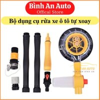 CHỔI RỬA XE Ô TÔ DỤNG CỤ RỬA XE TỰ XOAY 360 ĐỘ-Vòi Cọ,Cây Rửa Xe Hơi Kết Hợp Bàn Chải Tự Động, Xoay Tròn 360, Tự Tạo Bọt