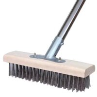 Chổi sắt chà rêu nền nhà sân vườn ngoài trời bể bơi inox không rỉ chà rửa vệ sinh rong rêu ố vàng