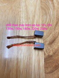 Chổi than máy bơm áp lực 12v, 24v công suất từ 130w đến 260w