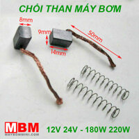 Chổi than máy bơm áp lực 12V 24V 180W 220W