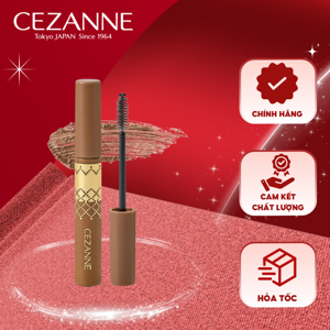 Chổi vẽ lông mày Cezanne Eyebrow Mascara Light Brown 7g