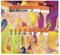 Chổi vẽ màu acrylic, sơn tường, màu 3d tranh vẽ các loại nhiều size - A32 - số 8