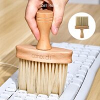 Chổi vệ sinh bàn phím máy tính bằng gỗ cao cấp làm sạch đa chức năng tay cầm gỗ chắc chắn