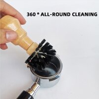 Chổi Vệ Sinh Máy Pha Cà Phê Tay Cầm Bằng Gỗ Tiện Dụng