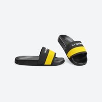 [Choice] Dép nam nữ quai ngang LOGO XT YOFEET XT180 PHỐI 2 MÀU NGANG ĐEN VÀNG
