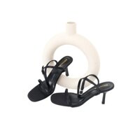 [Choice] Giày sandal Erosska EB076 cao gót nữ mũi vuông phong cách đơn giản màu đen cao 7cm