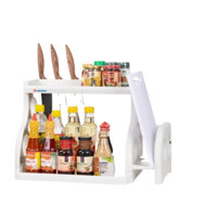 [Choice] Kệ Gia Vị 3T Nhựa Việt Nhật NH325 Kèm Giá Cài Dao Thớt Tiện Lợi, Kệ Đựng Gia Vị 3T