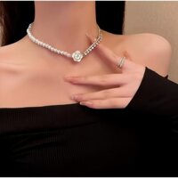 Choker Hoa Trà Trắng Ngọc Trắng Sang Trọng Cao Cấp, Vòng Cổ Đi Tiệc Đi Chơi Siêu Xinh Peony Accessory