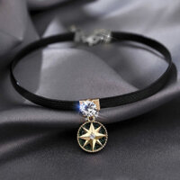 Choker Nhật Bản La Bàn Vòng Cổ Nữ Xương Đòn Dây Xích Ngắn ins Phong Cách Thoáng Mát Cổ Dây Đeo Cổ Retro Influencer