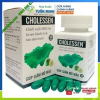 Cholessen Hỗ trợ giảm mỡ máu, gan nhiễm mỡ, hộp 30 viên