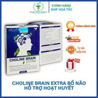 Choline Brain Extra Bổ Não, Hỗ Trợ Hoạt Huyết, Giảm Tiền Đình, Tan Cục Máu Đông Lọ 30 viên
